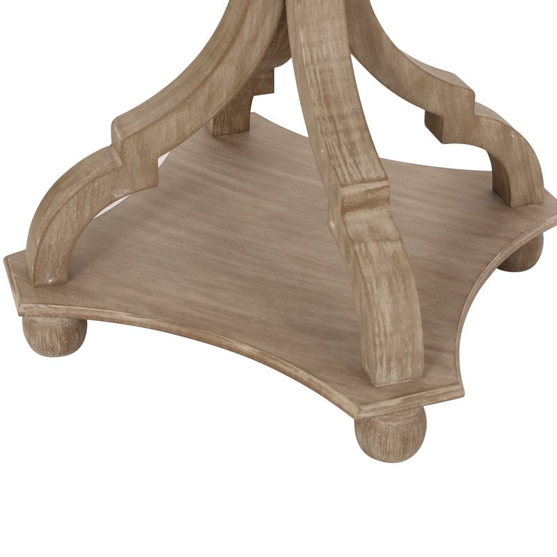 Accent Table with Hourglass Design - French Country Style