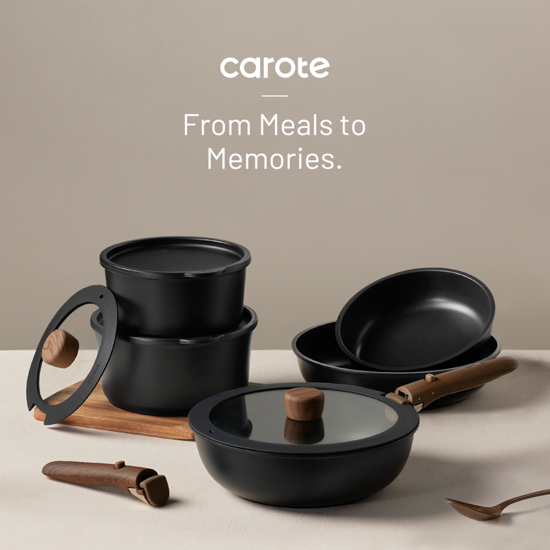 Nonstick Cookware Set - 21 Pcs Stackable Pots & Pans Set