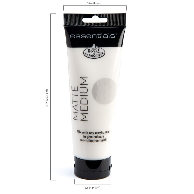 Matte Acrylic Paint Medium 250ml - Essential Art Supply, Single Variation