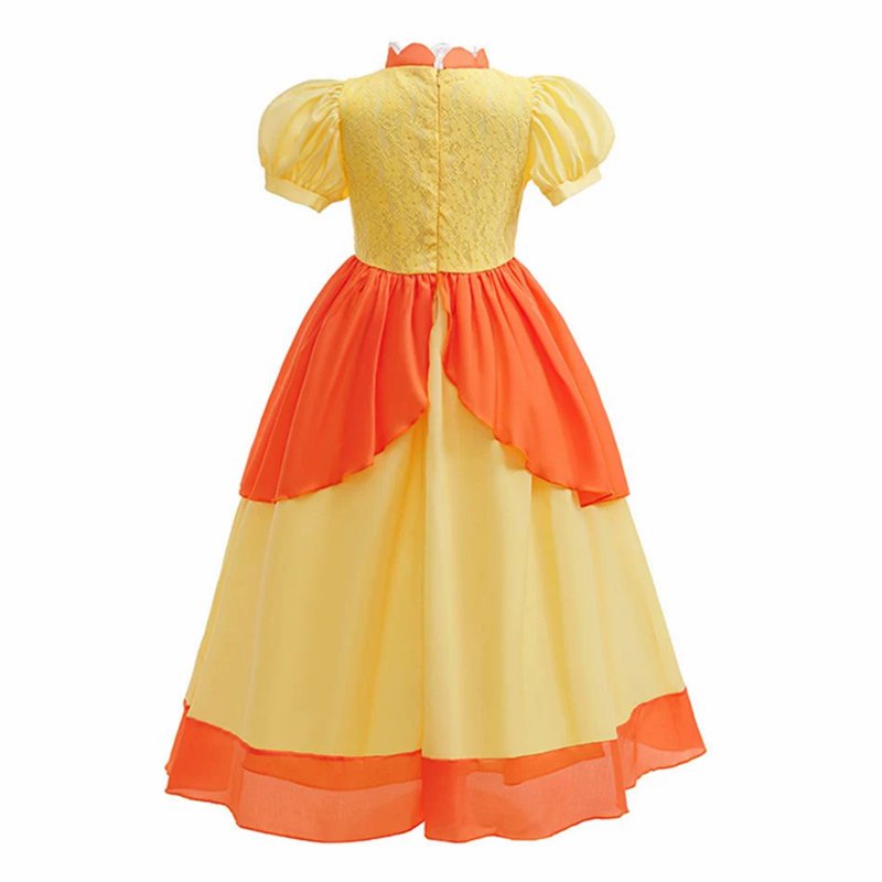 Yellow Princess Costume Dress for Girls with Accessories - 6X/7 Variation