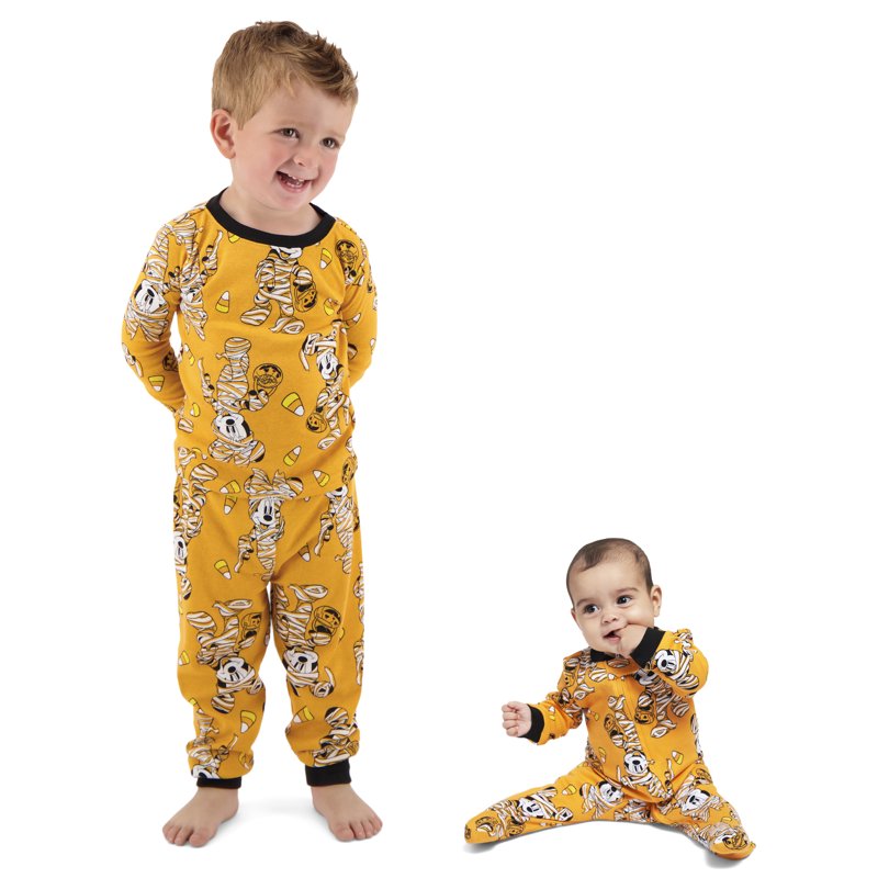 Baby Mickey Mouse Halloween Sleep 'n Play - Orange, 3/6M