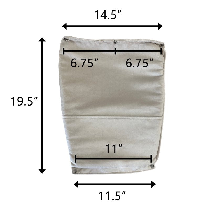 Sleigh Glider Chair Replacement Cushions Set - Gray