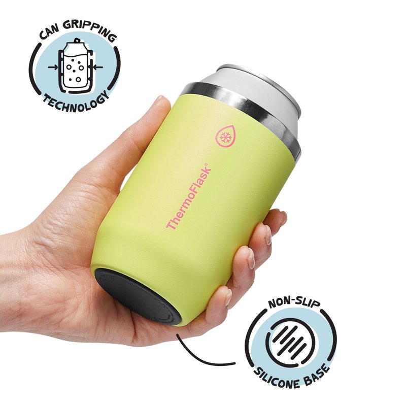 12 oz Insulated Can Cooler & Cup - Unmellow Yellow