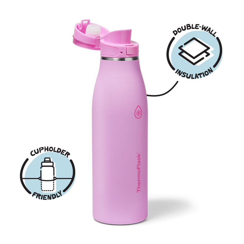 25 oz Insulated Travel Coffee Mug - Durable Stainless Steel, Lilac