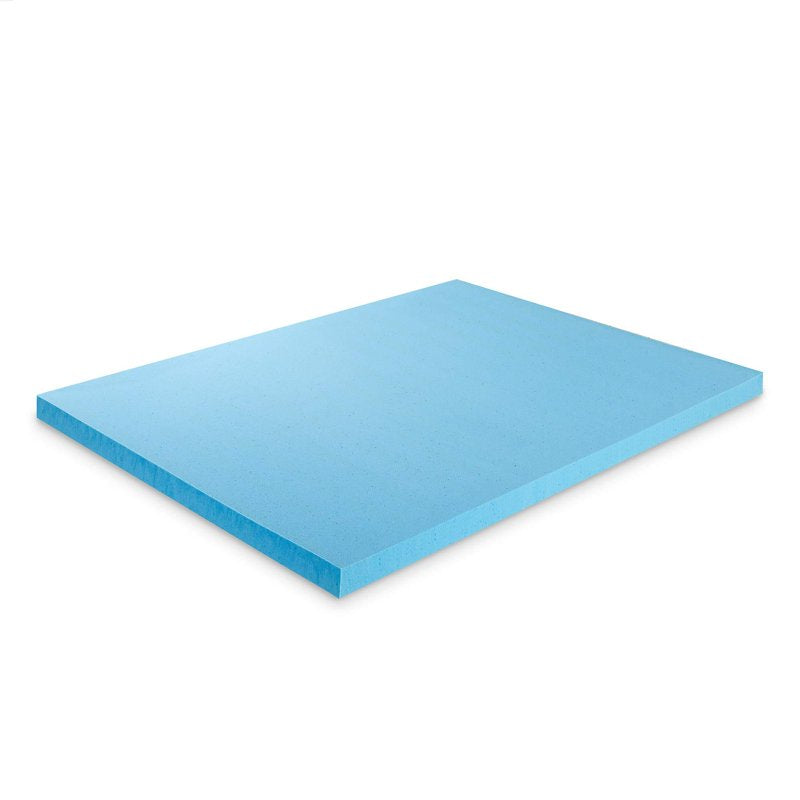 Full Size Green Tea Cooling Gel Memory Foam Mattress Topper - 3 Inch