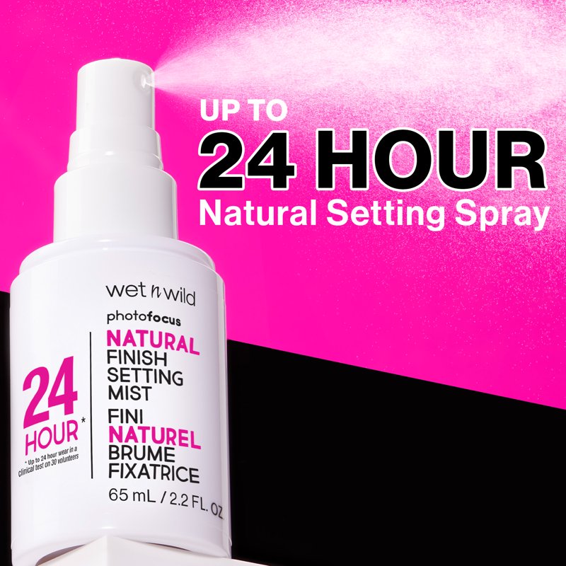 Natural Finishing Setting Mist Spray - 24 Hour Wear, 1.52 fl oz