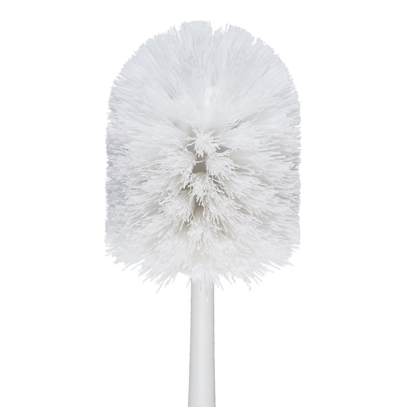 Toilet Bowl Brush and Holder Set - Discreet, Antimicrobial, Modern Design