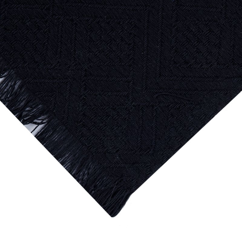 Black Woven Diamond Table Runner - 14" x 72" - 4 Pack
