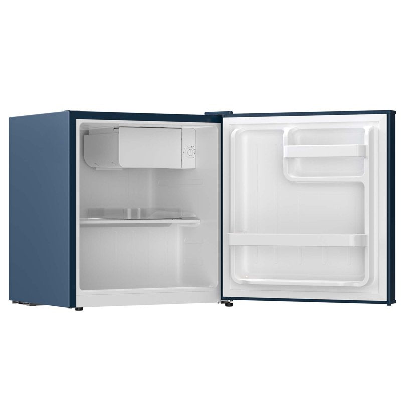 Retro Compact Refrigerator - 1.6 Cu. Ft. Mini Fridge with Chiller - Blue