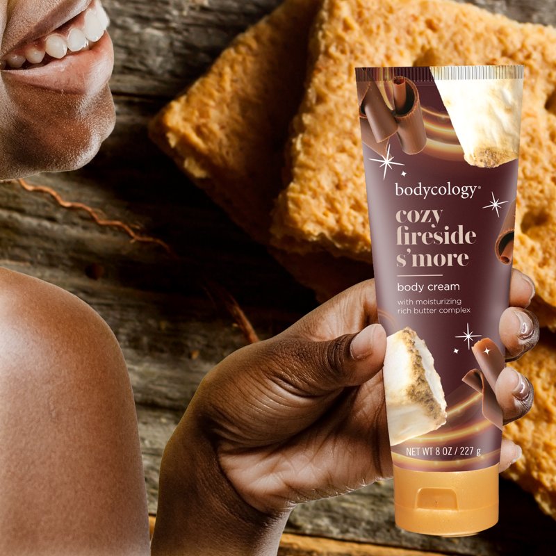 Cozy Fireside S'more Body Cream - 8 oz Moisturizing Shea Butter