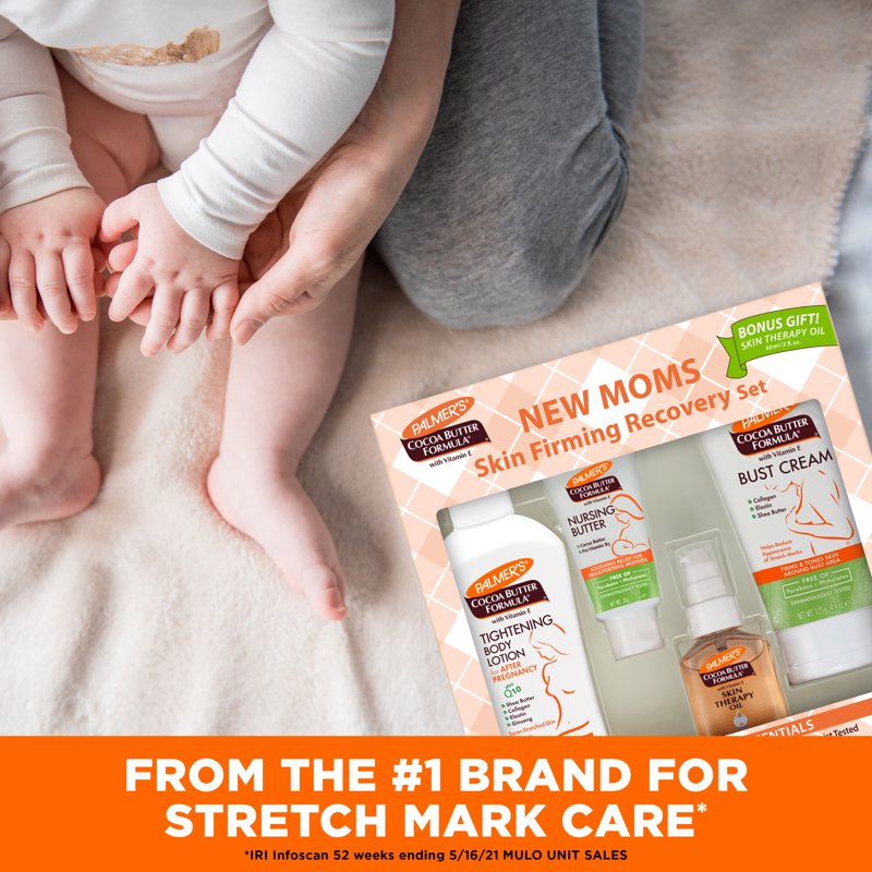 New Moms Skin Recovery Set - Firming Body Lotion & Nursing Butter