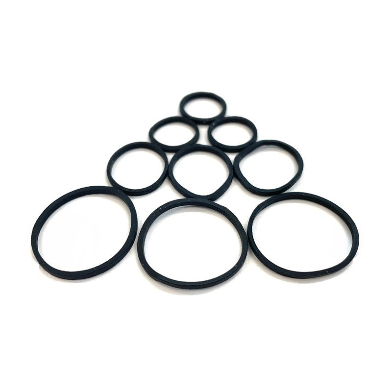 No Metal Black Braided Hair Ties - Ouchless, Strong Hold, 30 Count