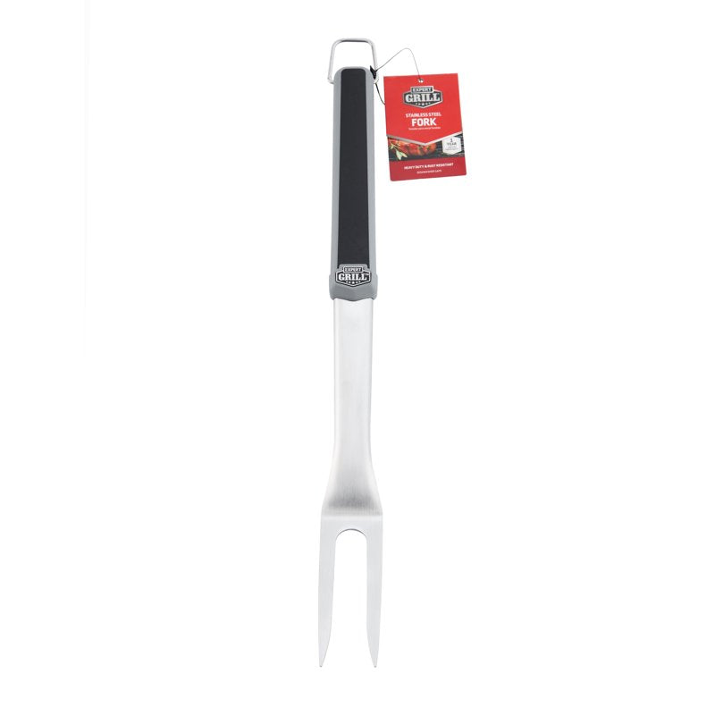 Stainless Steel Grilling Fork - 2 Pack, Black & Gray