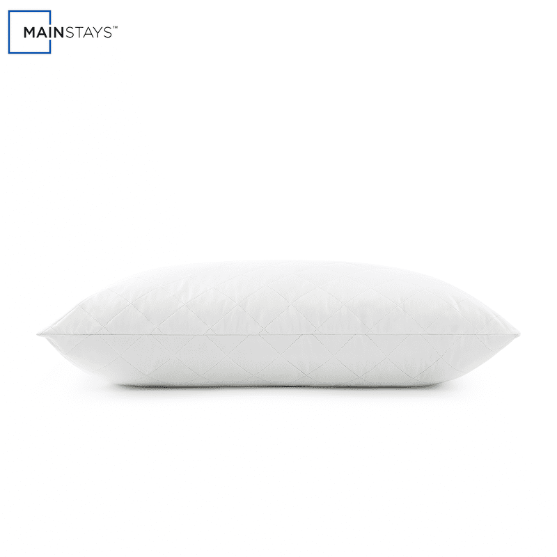 (2 Pack) Mainstays King Microfiber Foam Cluster Bed Pillow - Antimicrobial