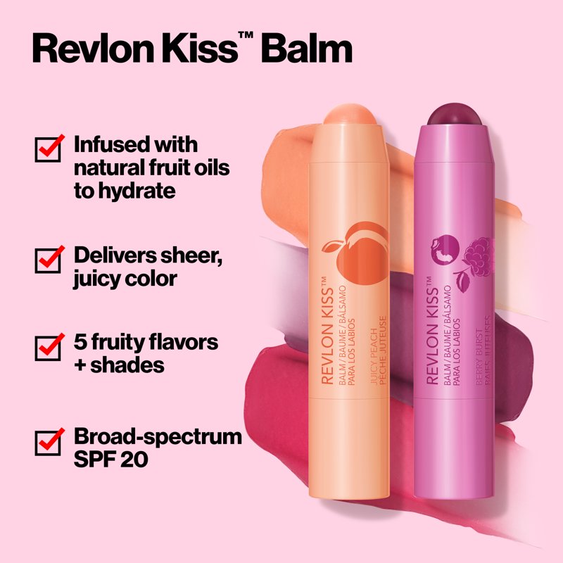 Hydrating Tinted Lip Balm with SPF 20 - Berry Burst, 2 Pack