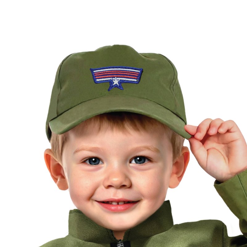 Infant Fighter Pilot Halloween Costume 6-12 Months Jumpsuit & Hat Set