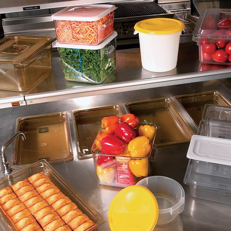 4 Quart Square Food Storage Container - Clear Polycarbonate