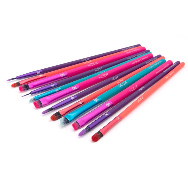 12-Piece Professional Makeup Brush Set - Vegan Synthetic Bristles