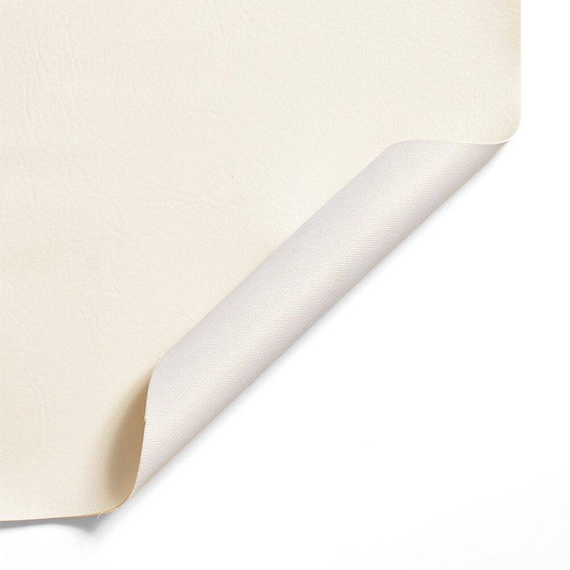 Vinyl Faux Leather Fabric Off-White 54 Inch Craft Material by The Yard