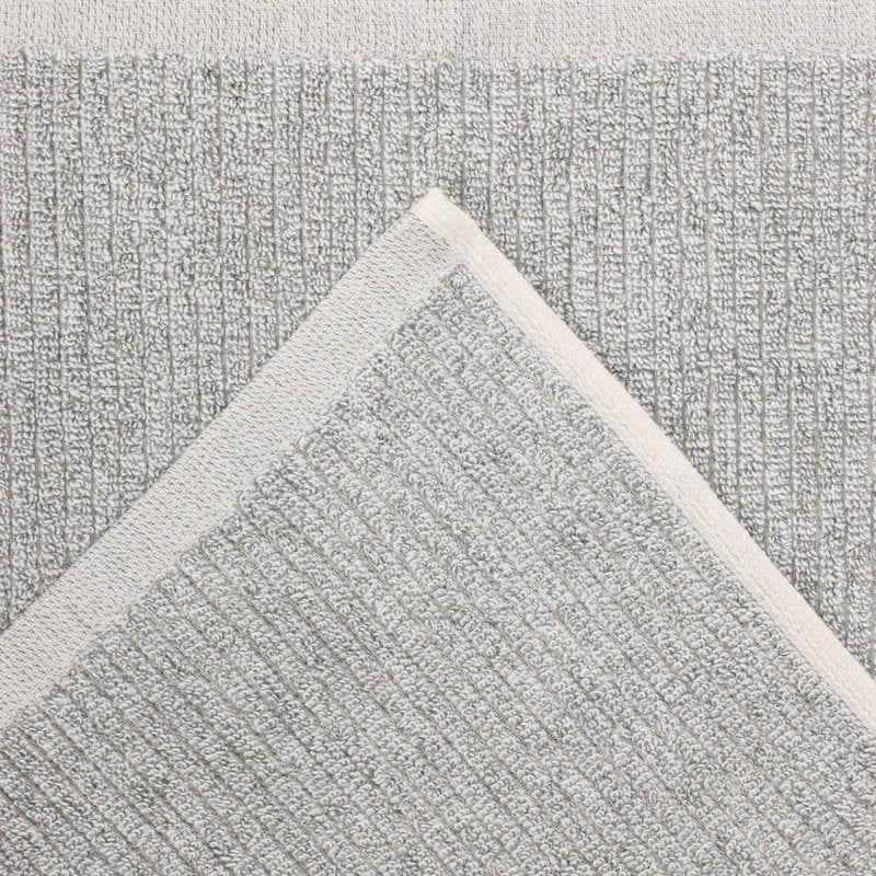 Superior Destin Cotton Blend Bath Sheet Set - 2 Pack in Platinum - Medium Weight, Soft & Absorbent