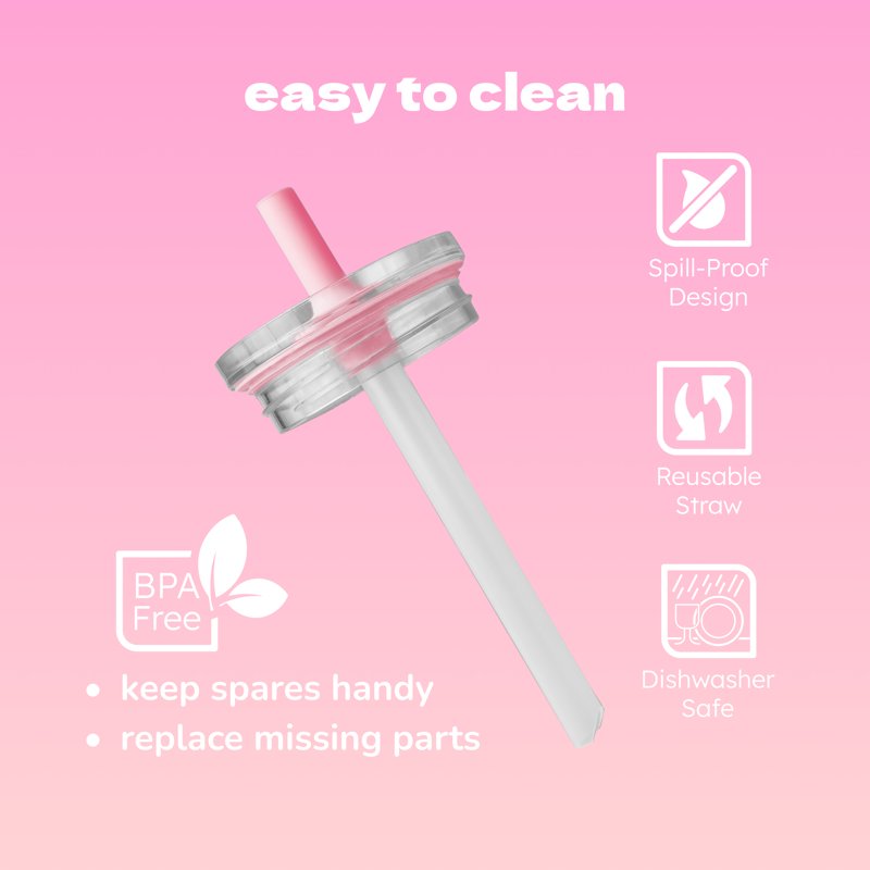 Travel Tumbler Replacement Accessories for Toddlers - Pink