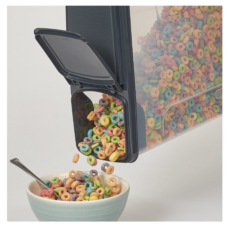 2-Pack Plastic Cereal Keepers - 24 Cup Storage Containers - 6 Pack