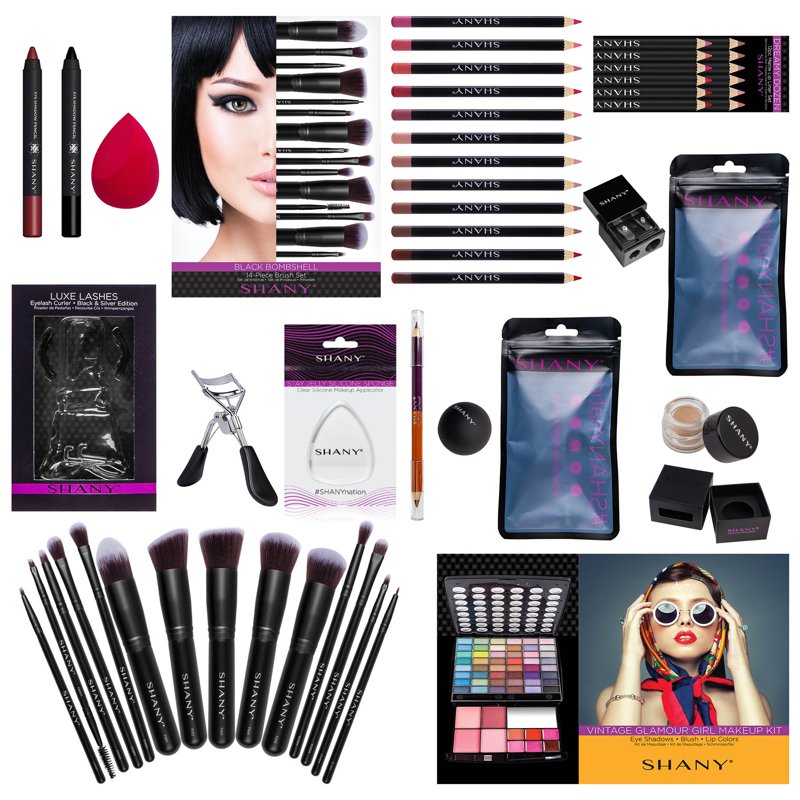 All-in-One Makeup Set Bundle - Includes Brushes, Palette & More