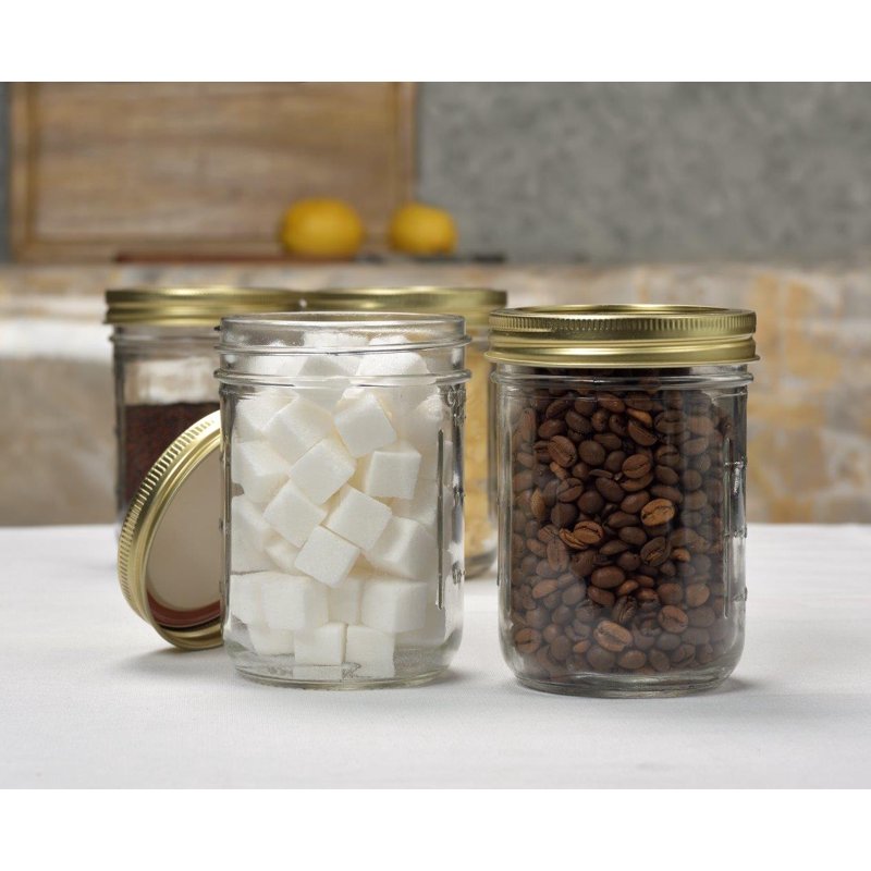 Wide Mouth Pint Mason Canning Jars - 16 oz, 12-Pack, Single