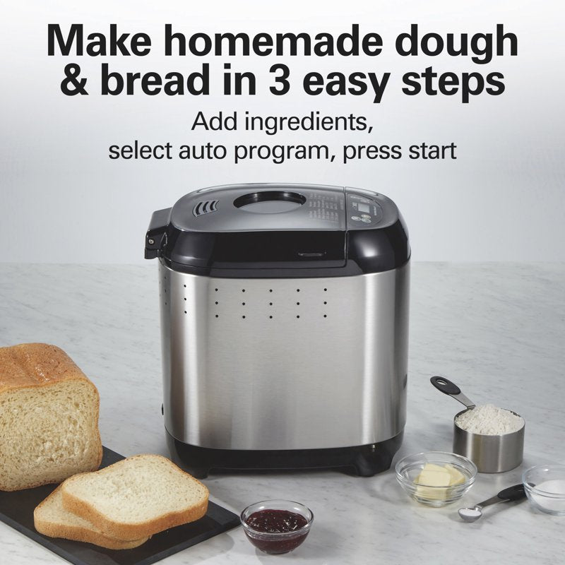 Bread Maker Machine with 14 Settings - Gluten-Free, Black