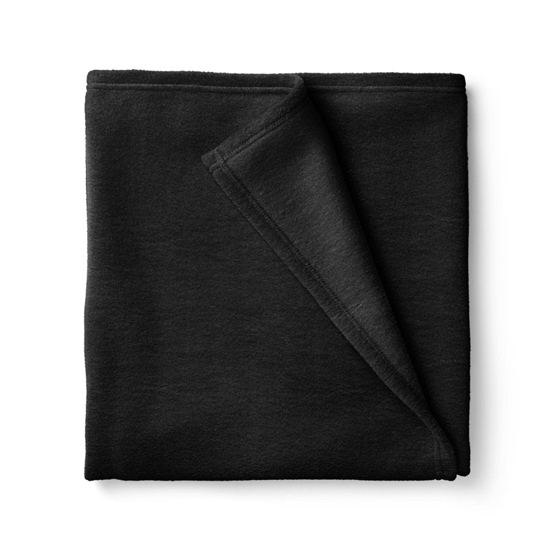 Black Fleece Fabric Precut 58x1.5 Yards - Anti-Pill Plush Polyester for Sewing & Crafts - Single