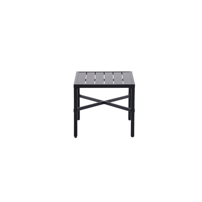 Outdoor Steel End Table - Versatile Patio Accent Table