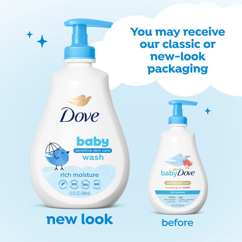 Hypoallergenic Baby Wash - Tear-Free Rich Moisture 13 fl oz