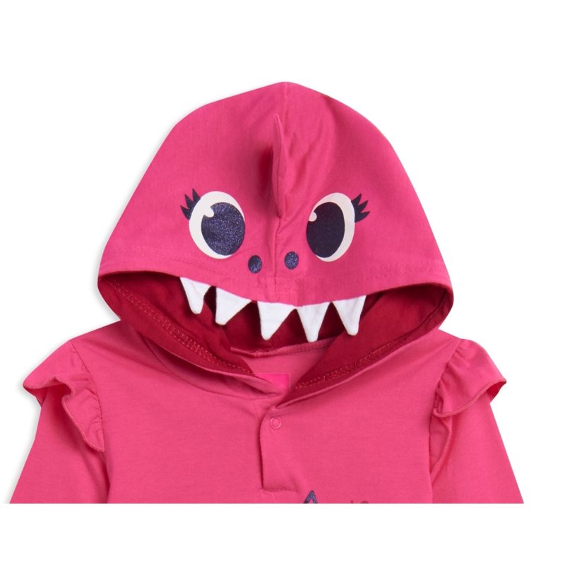 Pinkfong Baby Shark Pink 12 Months Infant Hoodie & Leggings Outfit Set
