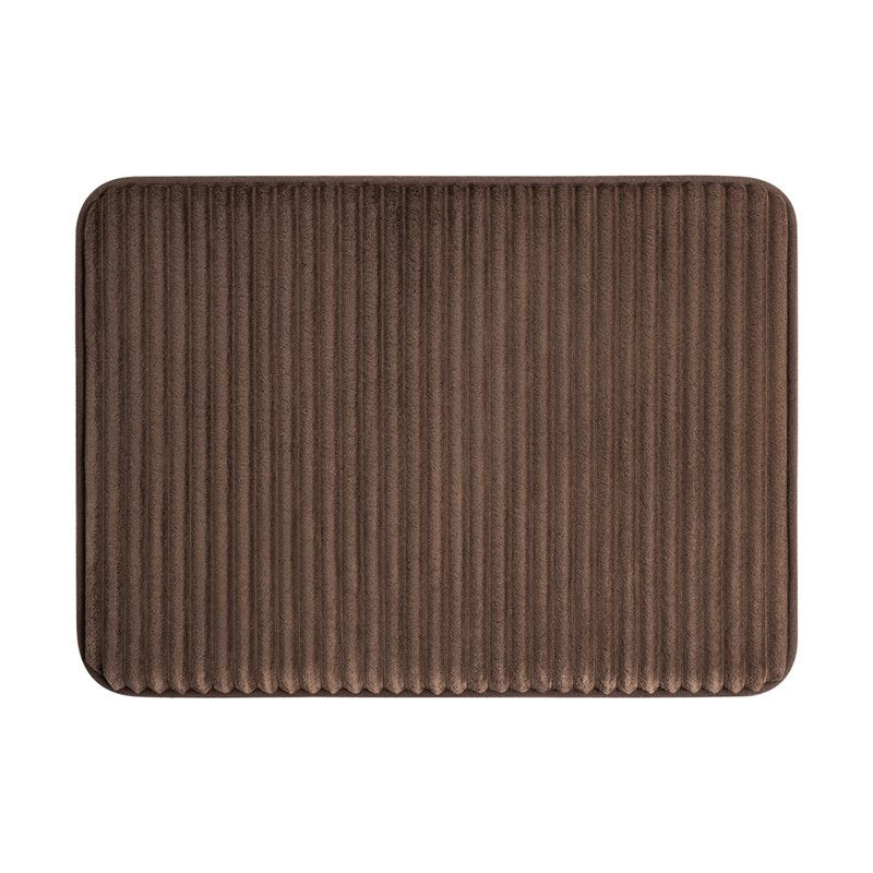 Mainstays Performance Foam Bath Rug Set - Brown, 2-Piece, 17 x 24 Inches