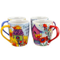 18 oz Ceramic Mug Set - 4 Assorted Designs