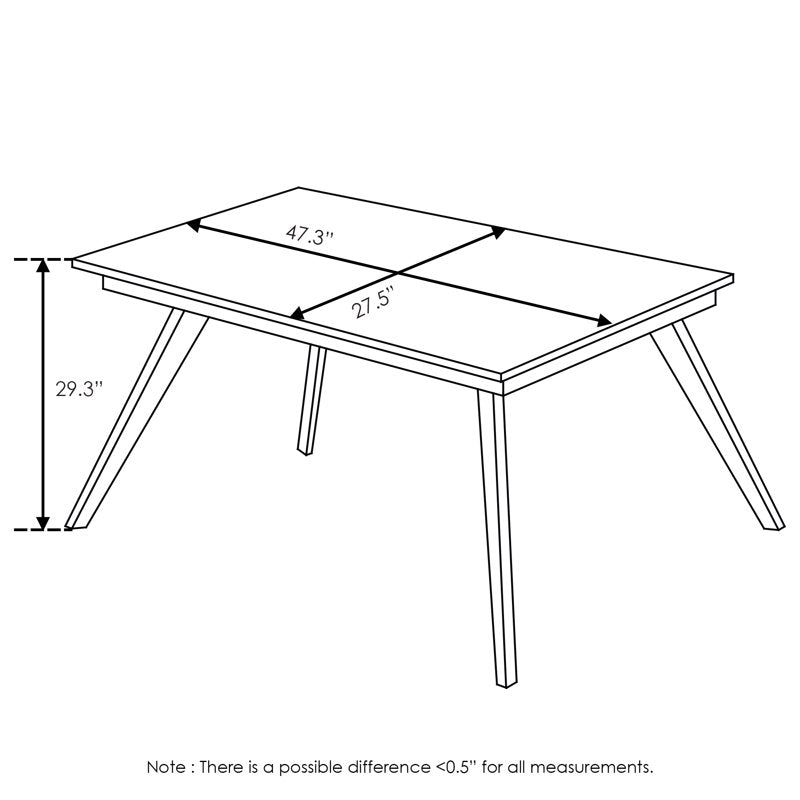 Outdoor Rectangular Smart Top Table - Heat & Scratch Resistant