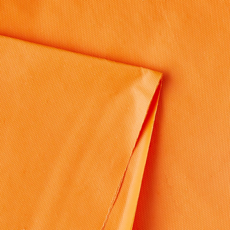 84-Inch Orange Round Plastic Table Cover - 6 Pack