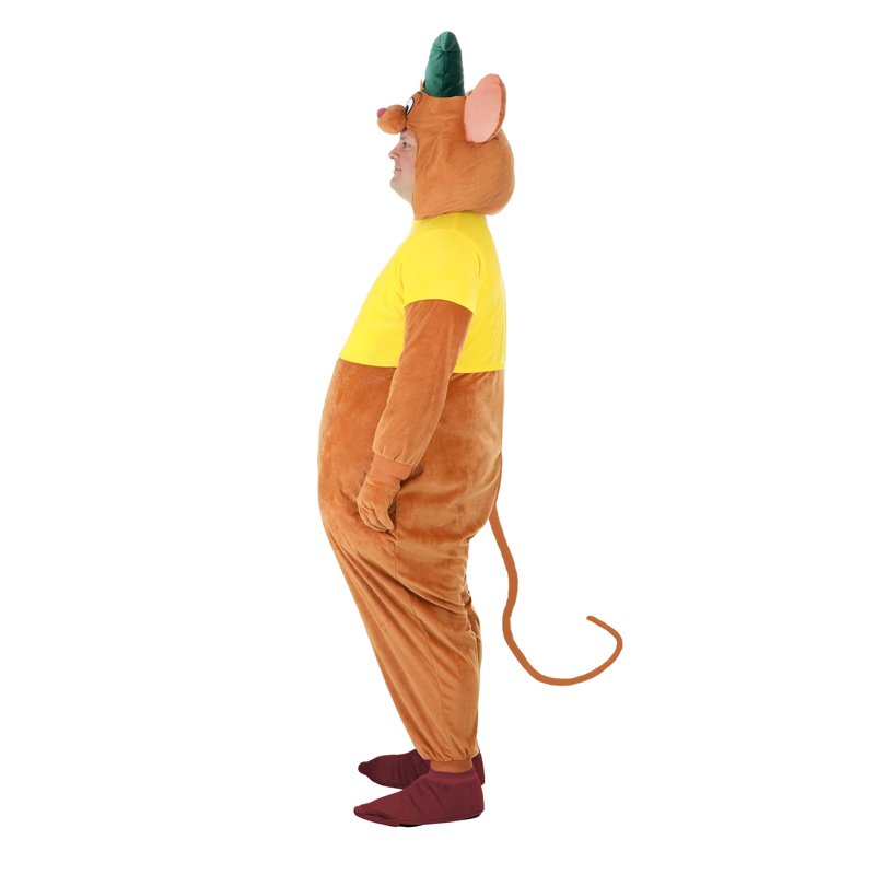 Plus Size Men's Cinderella Gus Gus Costume 4X - Deluxe Furry Jumpsuit