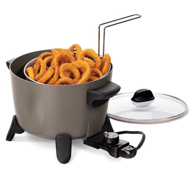 Ceramic Deep Fryer & Multi-Cooker - 8-Cup Capacity