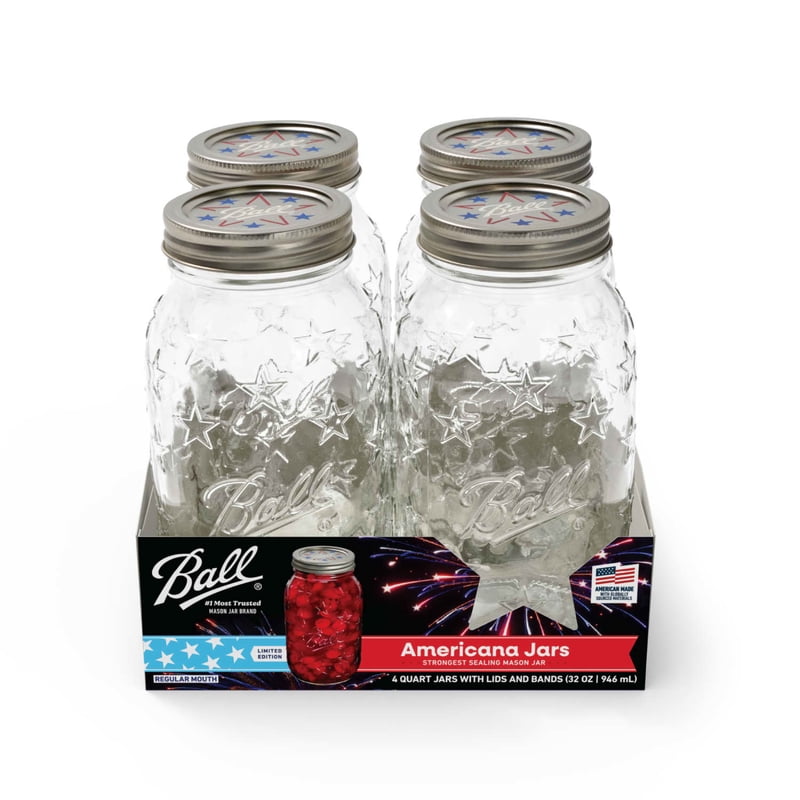 Limited Edition Ball Americana Quart Mason Jar - 3 Pack
