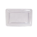18-Inch Clear Plastic Rectangular Food Tray for Parties
