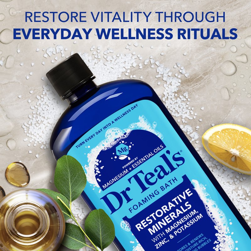 Restorative Minerals Foaming Bath with Magnesium & Zinc - 34 fl oz