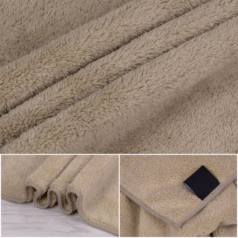 Bath Towel Set 2 Pack - Microfiber Absorbent & Quick Dry 30x60 Taupe Solid Taupe