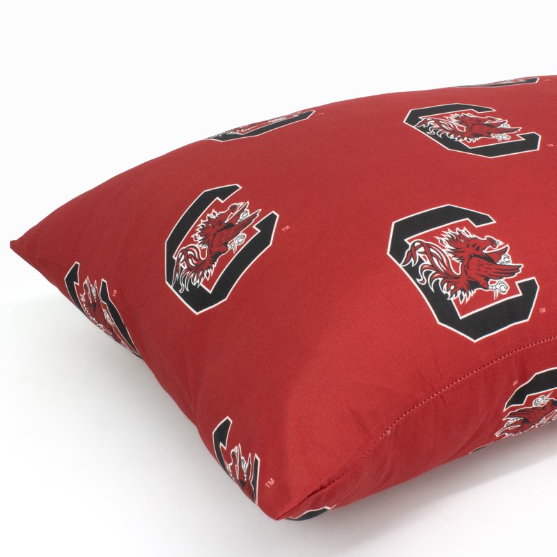 South Carolina Gamecocks Pillowcase Pair - King 20x40 Inches - College Team Spirit