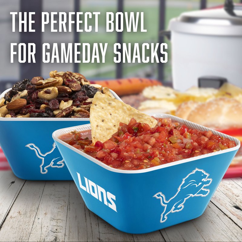 Detroit Lions Snack Bowl - Durable Melamine for Game Day