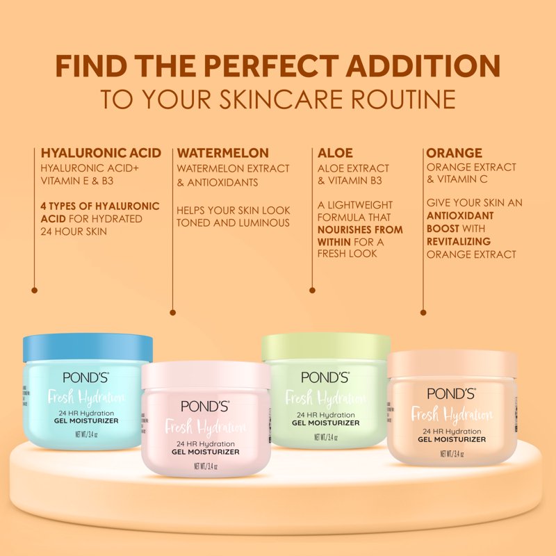 Vitamin C Gel Moisturizer - Oil-Free Face Hydration Cream 3.4oz