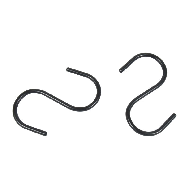 4 Pack Black Shower Curtain Hooks S Shape Rustproof Metal Set