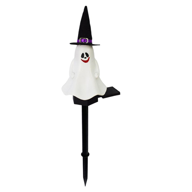 Halloween Decorations Outdoor Solar Lights - White Clear Accent, Spooky Yard Lighting