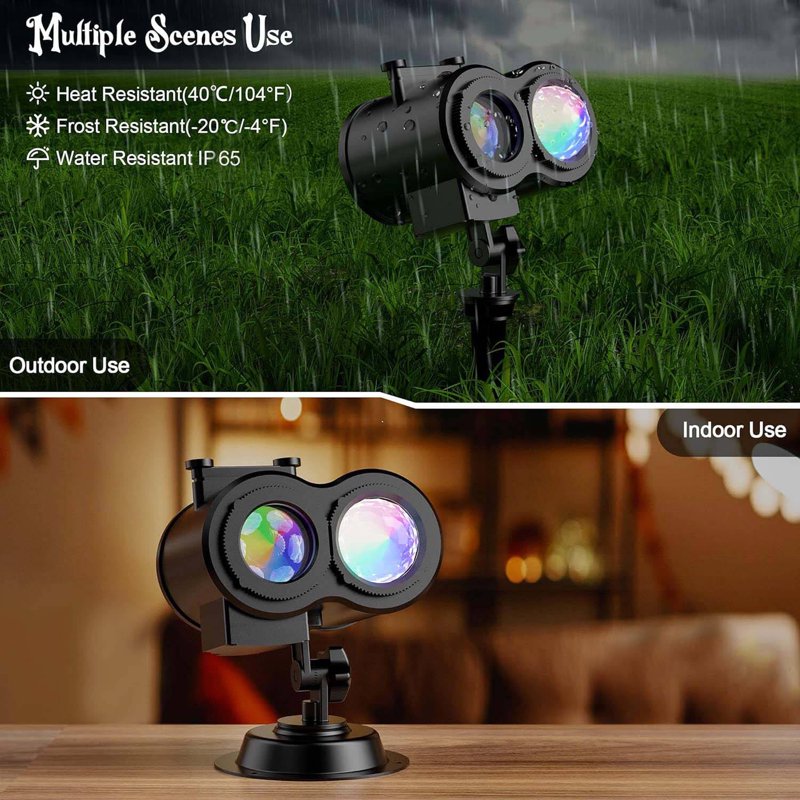 Halloween Projection Light with 4 Patterns Outdoor Holiday Decor - 2024