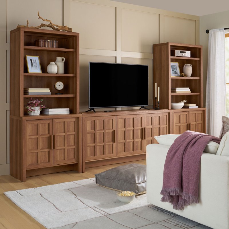 Mason Bookcase with Hutch - Brown Oak Finish